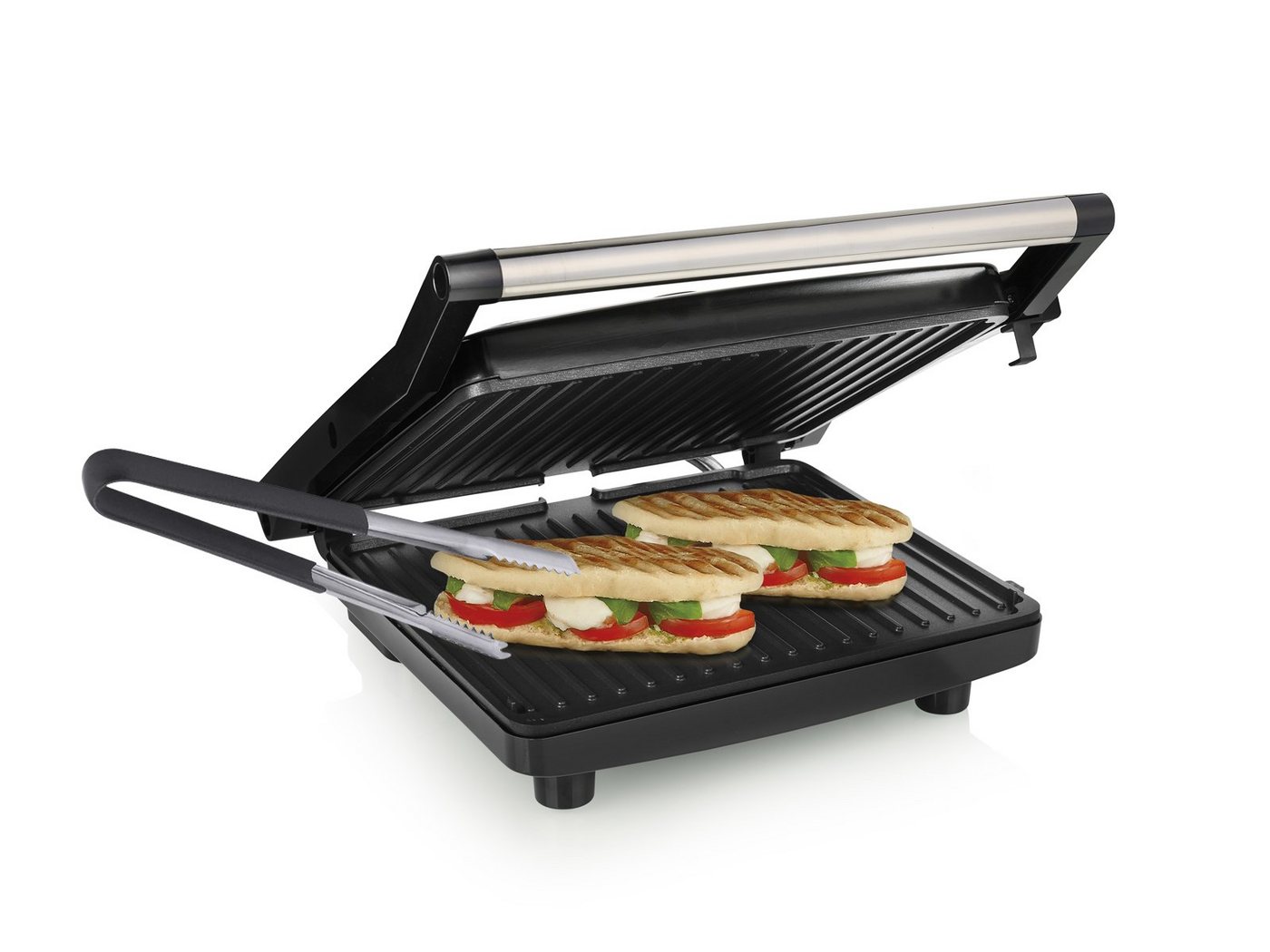 Setpoint Kontaktgrill, 2000 W, Elektro Low fat Indoorgrill XXL Panini Multigrill Snackmaker 30x26cm von Setpoint