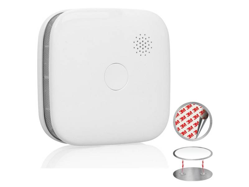 smartwares Rauchmelder (Set Brandmelder mit 1 Jahres Batterie WiFi mit App & Magnethalter) von smartwares