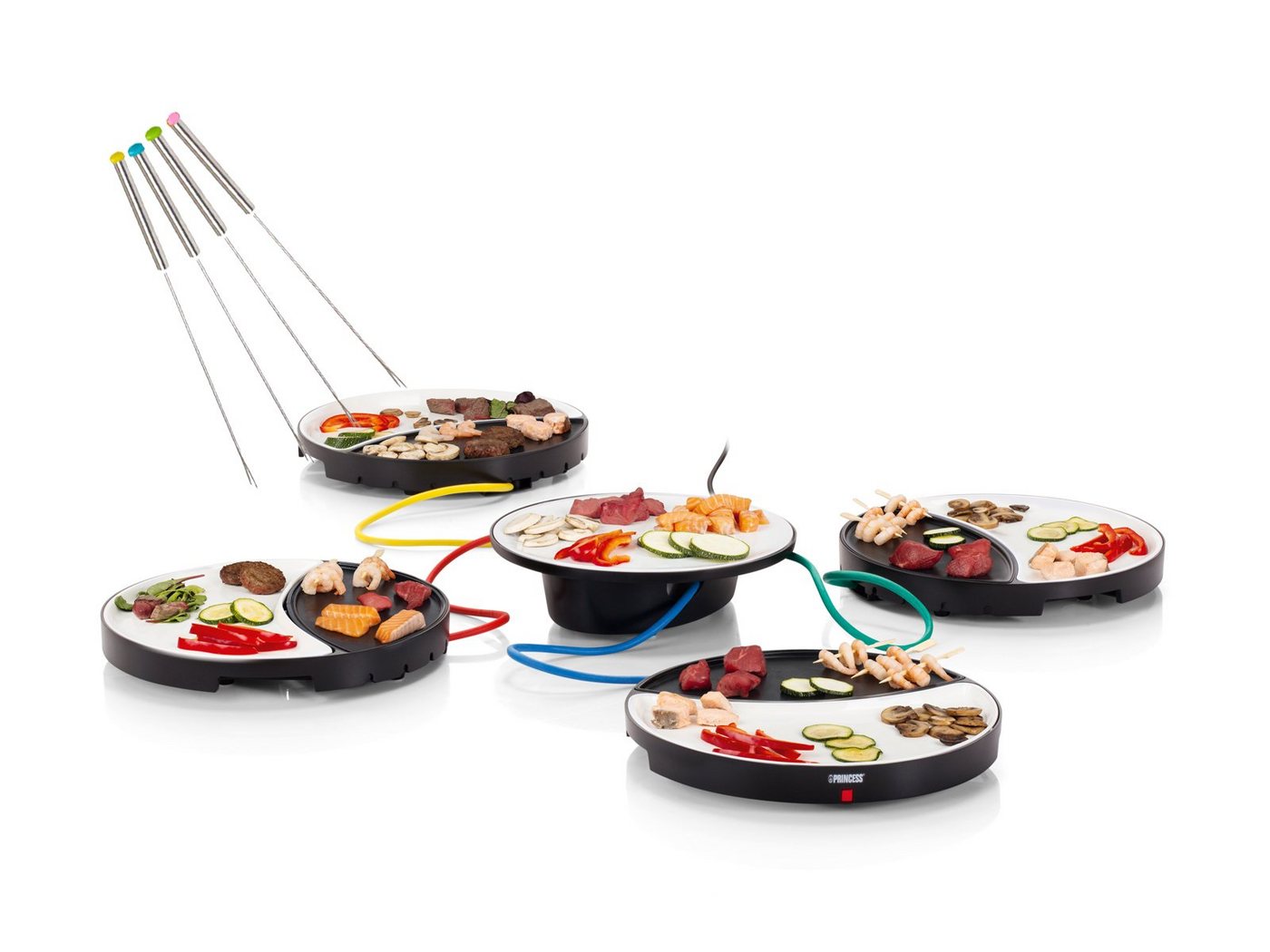 Setpoint Teppanyakigrill, 1000 W, Japanischer Elektro Tischgrill für 2-4 Personen Grillplatte Ø 32cm von Setpoint