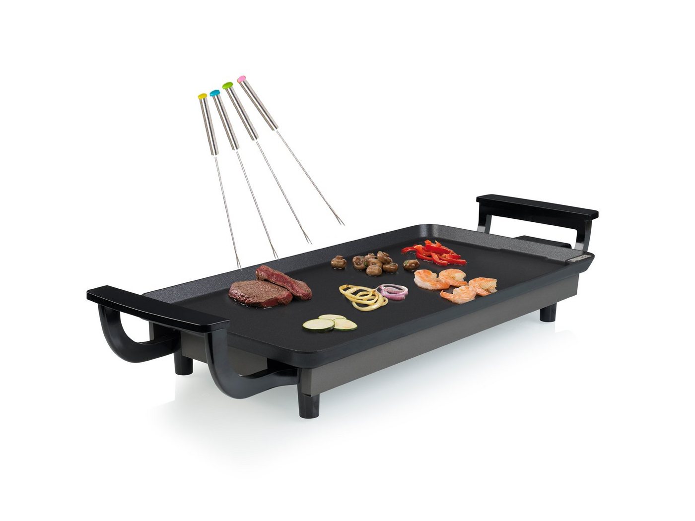 Setpoint Teppanyakigrill, 1800 W, Japanischer Tisch-Grillplatte für Zuhause 2-4 Personen 43x23cm, Gabeln von Setpoint