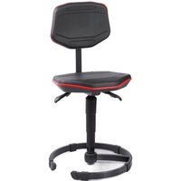 meychair Arbeitsdrehstuhl Workster PRO mit Standfuß, Kederfarbe rot von meychair