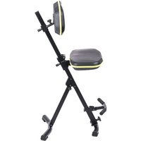 meychair Stehhilfe AF30 PRO mit Rückenlehne und Aufstiegshilfe, Kederfarbe gelb von meychair