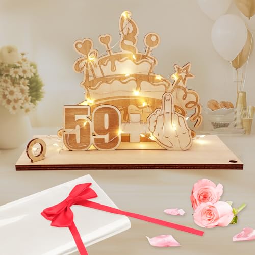 Deko 60 Geburtstag, Seutgjie Geschenkideen 60 Geburtstag Mann Frau Geldgeschenke Verpackung mit LED Lichterkette Fliege und Geschenkpapier für Jubiläum Tischdeko Deko 60 Geburtstag, Seutgjie Geschenkideen 60 Geburtstag Mann Frau Geldgeschenke Verpackung mit LED Lichterkette Fliege und Geschenkpapier für Jubiläum Tischdeko von Seutgjie