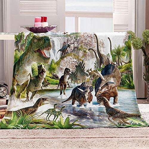 Seuwiaeh Samtdecke Jura & Dinosaurier Flauschige Decke Warm Couchdecke Werfen Warm Flanell kuscheldecke Decke 59x78.7 inch… von Seuwiaeh