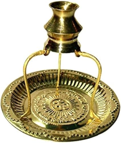 Seven Chakra Tree Shivling-Ständer mit Messing-Puja-Platte, Jalabhishek von Shivling Brass Lota für Puja Tripai, kleiner Kalash-Topf, Hindu-Artikel, Schaustück für Pooja Seven Chakra Tree Shivling-Ständer mit Messing-Puja-Platte, Jalabhishek von Shivling Brass Lota für Puja Tripai, kleiner Kalash-Topf, Hindu-Artikel, Schaustück für Pooja von Seven Chakra Tree