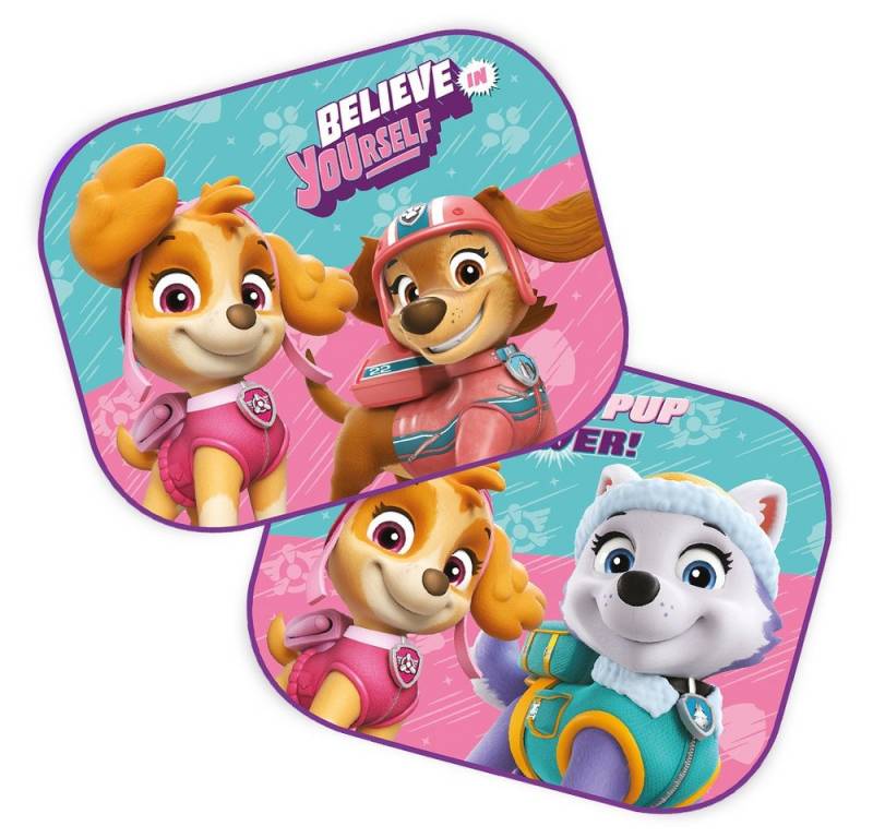 Seven Polska Autosonnenschutz PAW PATROL GIRLS POWER Auto Sonnenschutz, Schattenspender, 2 Stück, 44 x 35 cm von Seven Polska