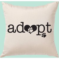 Adopt 40 X cm Canvas Kissen Oder Kissenbezug - Haustier Adoption von SevenMilesPerSecond