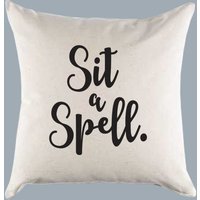 Sit A Spell Veranda Canvas Kissen Oder Kissenbezug - Home Throw Pillow Schlafzimmer von SevenMilesPerSecond