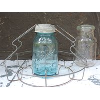 Vintage Ball Draht-Einmachglas-Halterung Metall-Einmachglas-Korb-Draht-Halter Mit Griffen von SevenSeven52Vintage