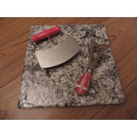 Vintage Granit Gebäck Block Küche Schneide Schiefer Käse Schneidebrett Untersetzer 1 "11 X 10, 75 " von SevenSeven52Vintage