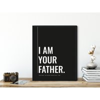 Ich Bin Dein Vater | Krieg Der Sterne Darth Vader Folge V Das Imperium Schlägt Zurück Filmzitat von SevenWallArt