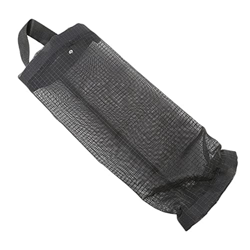 Sevenfly Plastiktütenhalter Mesh Hängende Aufbewahrungsspender Einkaufstütenhalter für Küchenabfallbehälter Lagerung,Schwarz von Sevenfly