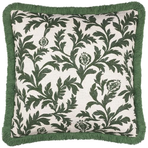 Seventy Three Hedera Kissen mit Jacquard-Polyesterfüllung – Grün – 45 x 45 cm von Seventy Three