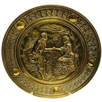 Vintage England Brass Wall Art Platte von Seventystore