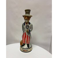 Vintage Jim Beam Onkel Sam Fuchs Dekanter von Seventystore