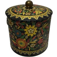 Vintage Ornate Tin Container von Seventystore