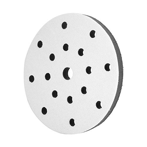 6-Zoll-Schleifscheiben Klettschleifer Schleifpapier 150 mm Durchmesser Soft Buffer Sponge Interface Kissenpolster für Schleifkissen(17 Holes) von Sevenyou