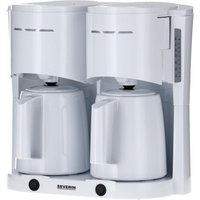 SEVERIN KA 9314 Doppel-Kaffeemaschine 2x 1.000 W weiß von Severin