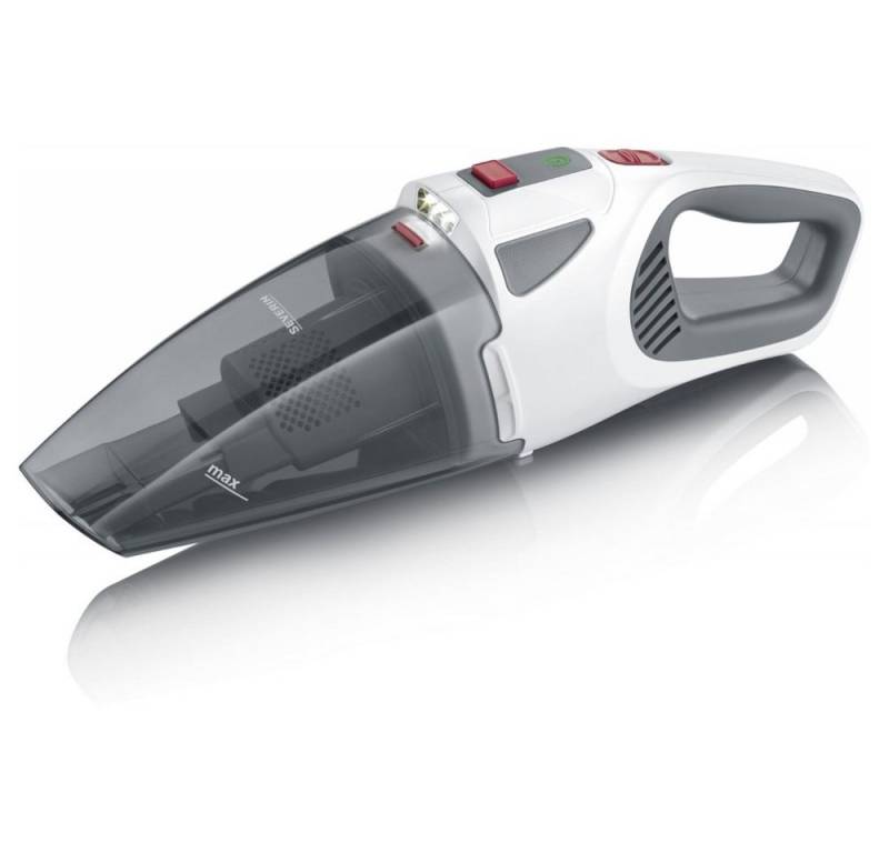 Severin Akku-Handstaubsauger HV 7146 4-in-1 - Handstaubsauger - grau/rot von Severin