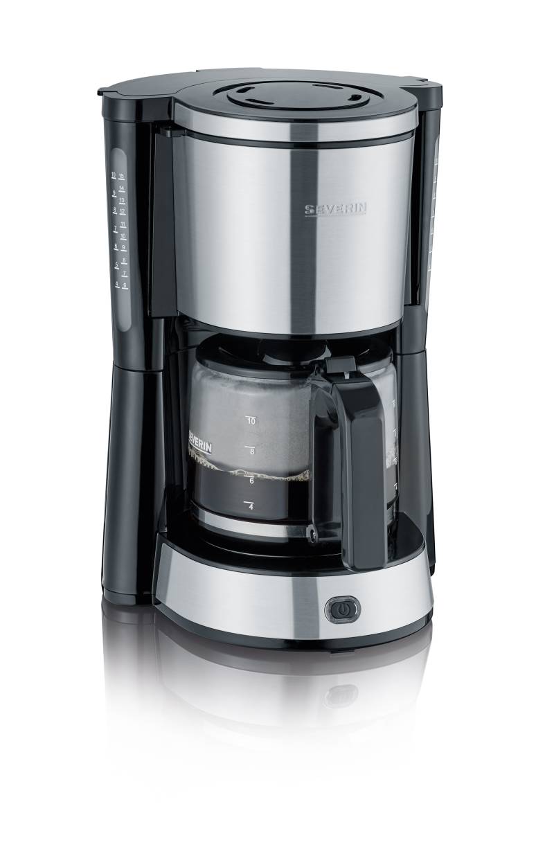 Severin Filterkaffeemaschine KA 4823 in Edelstahl gebürstet/schwarz von Severin