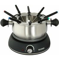 Severin - Fondue Set Edelstahl schwarz für 8 Personen elektrisch 1500 w - Schwarz von Severin