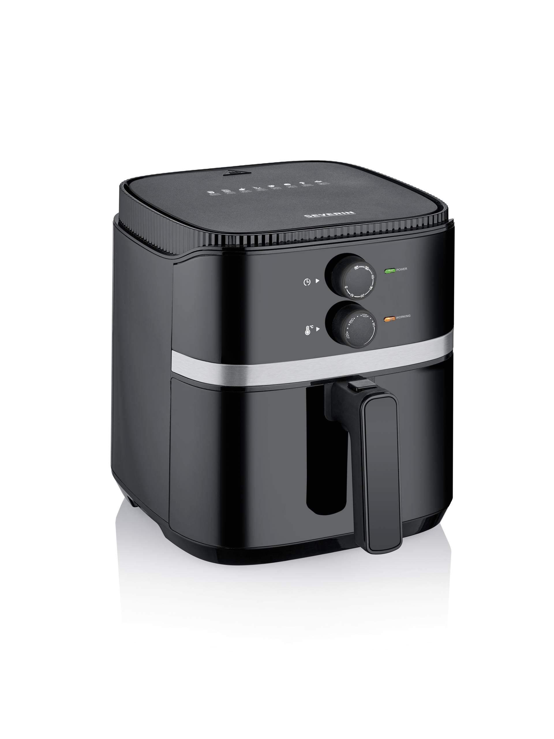 Severin Heißluftfriteuse FR 2452 in schwarz/silber von Severin