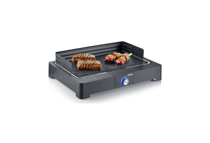 Severin Tischgrill PG 8567, plug-and-grill, keine Verbrennungsgefahr, gerippte Grillplatte von Severin