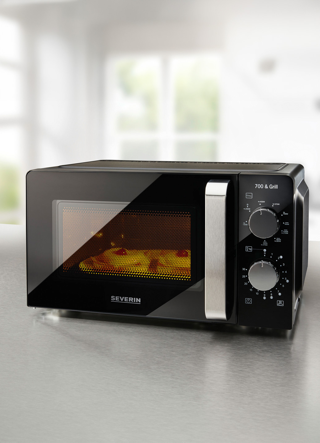 Severin MW7781 Mikrowelle mit Grillfunktion, Schwarz Severin MW7781 Mikrowelle mit Grillfunktion, Schwarz von Severin