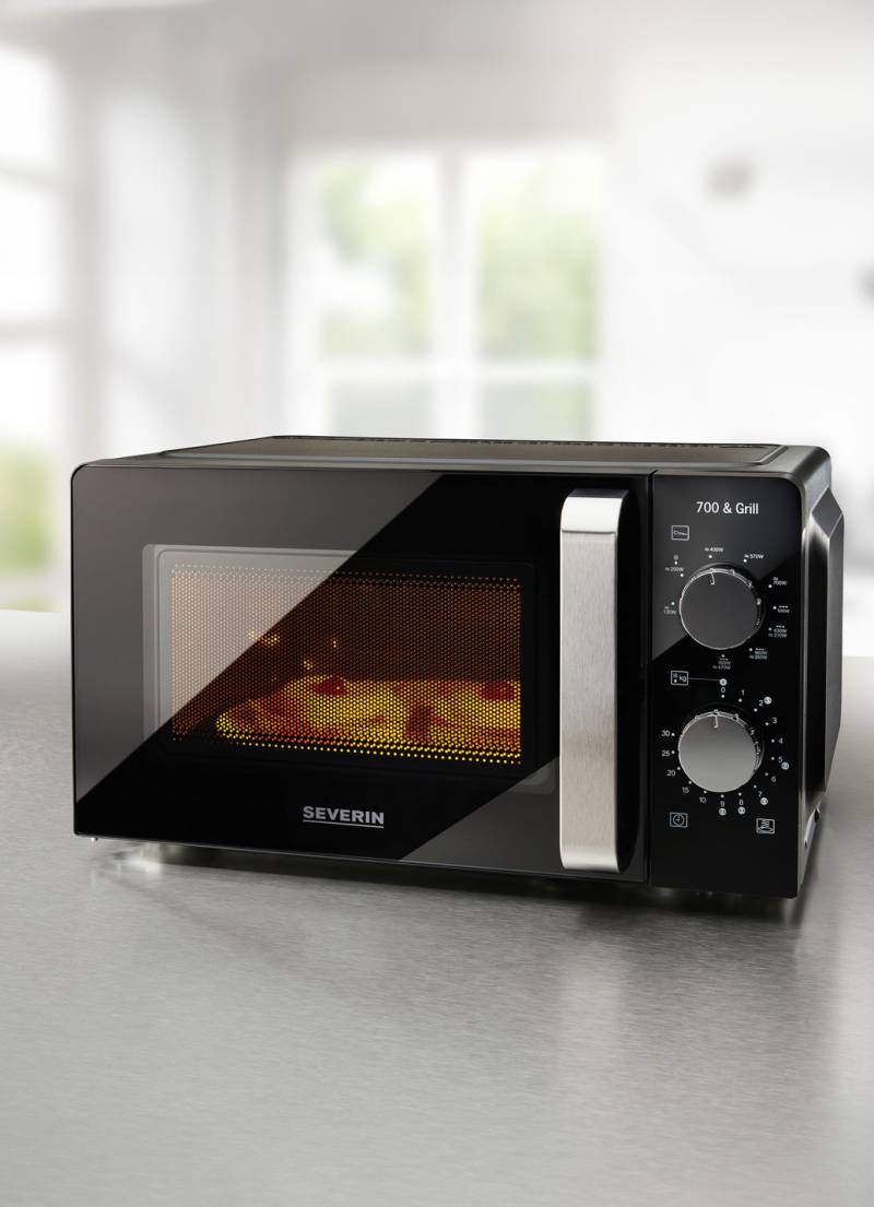 Severin MW7781 Mikrowelle mit Grillfunktion, Schwarz Severin MW7781 Mikrowelle mit Grillfunktion, Schwarz von Severin
