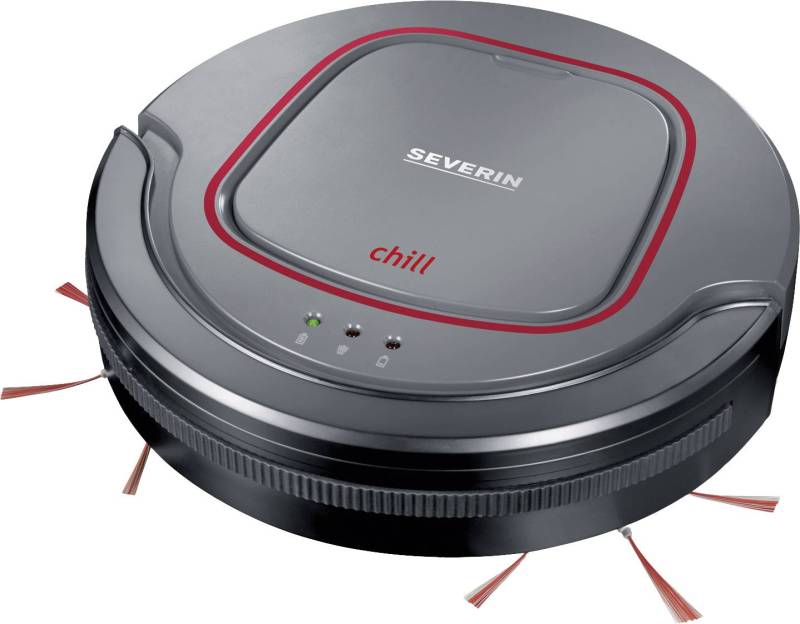 Severin Saugroboter Chill Grau Rot Schwarz Extra Leise Staubsauger Defektware D-Ware von Severin