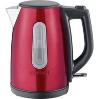 Severin WK 3417 Wasserkocher schnurlos Rot (metallic) von Severin