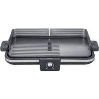 Severin PG 8564 Tisch Tischgrill kabelgebunden, stufenloser Temperaturregler Schwarz/Silber von Severin