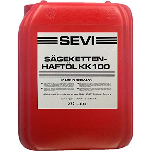 20 Liter SEVI Sägekettenöl mit Superhaft Zusatz, Kettensägeöl mineralisch von Sevi