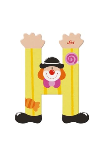 SEVI 81744 Buchstabe Clown H Gelb ca. 10 x 7,5 cm von Sevi