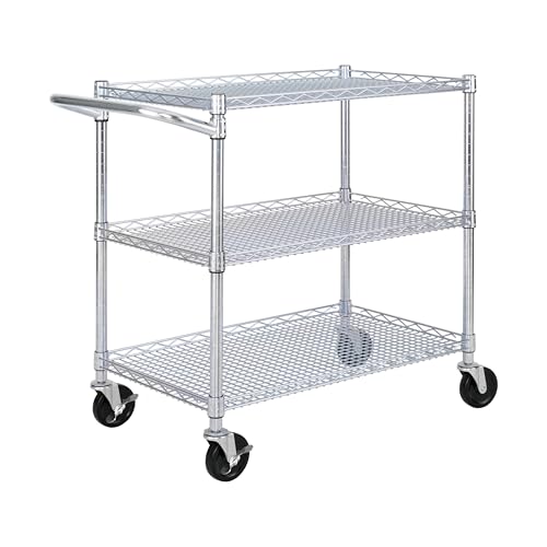 Seville Classics Allzweckwagen Metall Silber, 86.4 B x 45.7 T x 85.1 cm H Seville Classics Allzweckwagen Metall Silber, 86.4 B x 45.7 T x 85.1 cm H von Seville Classics