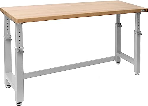 Seville Classics Höhenverstellbare Werkbank, 182.8 x 63.5 x 72.4 - 106.7 cm, Granit von Seville Classics
