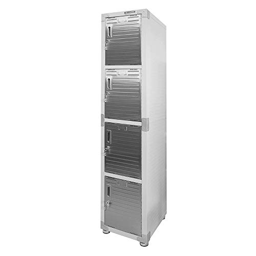 Seville Classics Schliessfachschrank, 38.1 x 45.7 x 183 cm (LxBxH), grau von Seville Classics