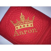 Baby Junge Oder Mädchen Kronprinz Personalisierte Quilt, Andenken Decke, Erbstück Quilt von SewCuteBabyQuiltsUS