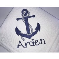 Heirloom Baby Quilt, Personalisierte Boy Navy Anchor Monogramm Quilt Erinnerungsdecke, Personalisiertes Babypartygeschenk Heirloom Baby Quilt, Personalisierte Boy Navy Anchor Monogramm Quilt Erinnerungsdecke, Personalisiertes Babypartygeschenk von SewCuteBabyQuiltsUS