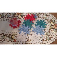Gehäkeltes Schneeflocke Untersetzer - Set 6 von SewEnviousCreations