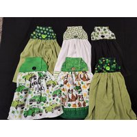 st Patricks Day Hängende Küchentücher/Hängende Handtücher/Hängende Geschirrtücher/Ofen Handtuch von SewHandybyAlaina