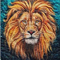 Aslan/Leo/Löwe/Geistertier Altartuch/Tarottuch/ Tischmitte/Wandbehang/Jeansjackemotiv von SewIntuitivebyRainey