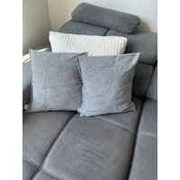 Cord Kissenbezug Grau in Verschiedenen Größen, Weiches Sofakissen von SewKatHandmade