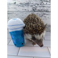 Bubble Boba Tee Getränketasse Kaffee Teetasse Mint Stofftier Igel Spielzeug Kleintier Käfig Buddy von SewMagickBoutique