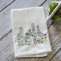 Weihnachtliche Kakteen Besticktes Geschirrtuch, 30x30 Mehlsack Handtuch, Kaktus Urlaub Dekor, Küchentuch, Kaktus, Geschenk Für Sie von SewMuchMoreStore