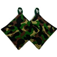 Camouflage Topflappen Oder Hot Pad Set Mit Aufhängeöse von SewUsefulStudios