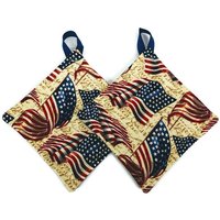 Liberty Flagge Topflappen-Set Mit Schlaufe Zum Aufhängen von SewUsefulStudios