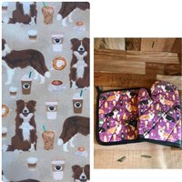 Border Collie Isolier-/Quilt-Topfhalter Und Ofen-Mitt-Set/Individuell, Auf Bestellung von Sewmanydeals