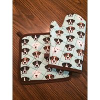 Boxer Isoliert/Gesteppte Topflappen Und Ofenhandschuh Set von Sewmanydeals