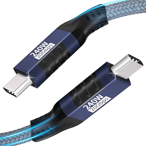 USB C auf USB C Kabel,Hochgeschwindigkeits Datenübertragung mit 20 Gbit/s UsB C 3.2 Gen 2x2 kabel 240 W PD 3.1 4K@144Hz USb C Monitorkabel,USB Typ C Kabel für iPhone 16/15,Samsung,MacBook,iPad Pro,1M von Sewowibo